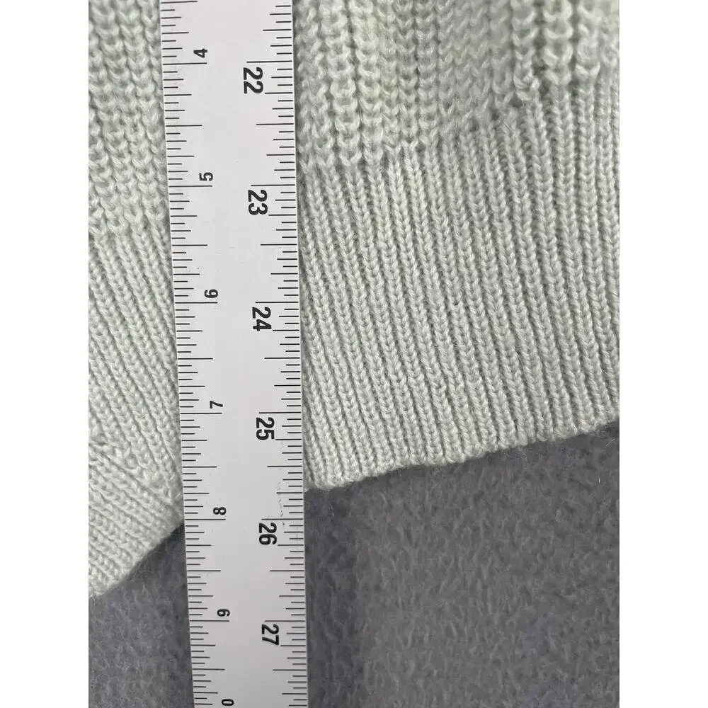 Banana Republic Sweater Pullover Womens S Green Lightweight Crew Neck Mohair
